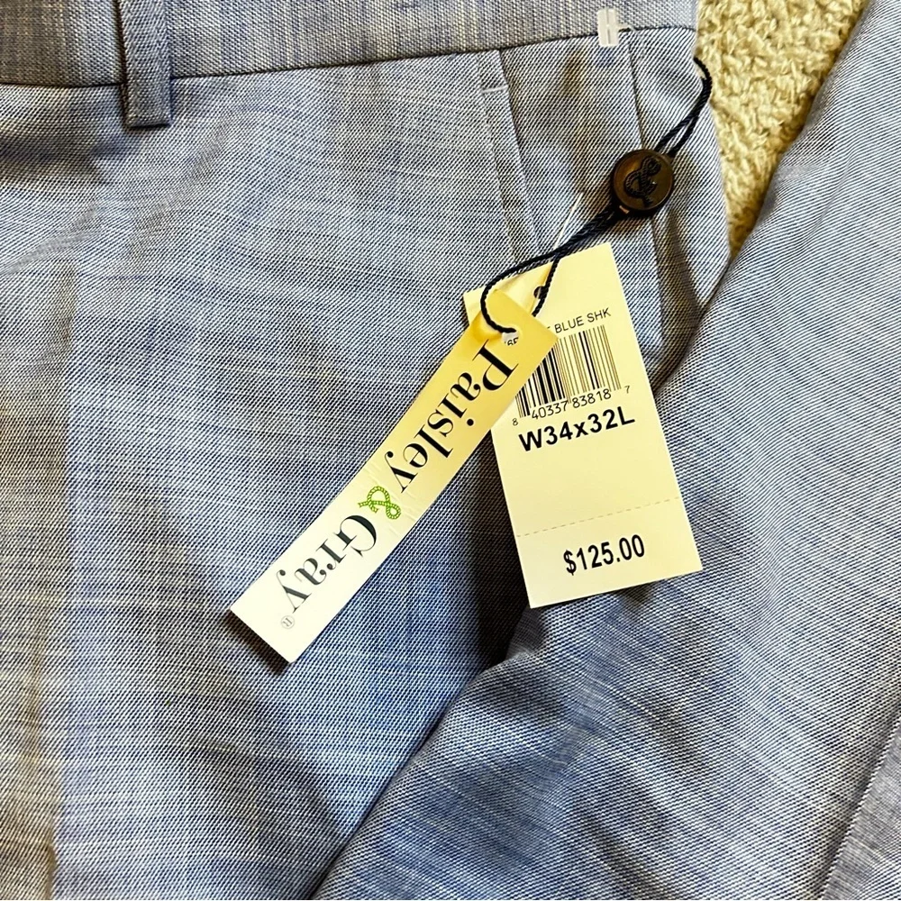 Paisley & Gray Light Gray Men's Chinos 34x32